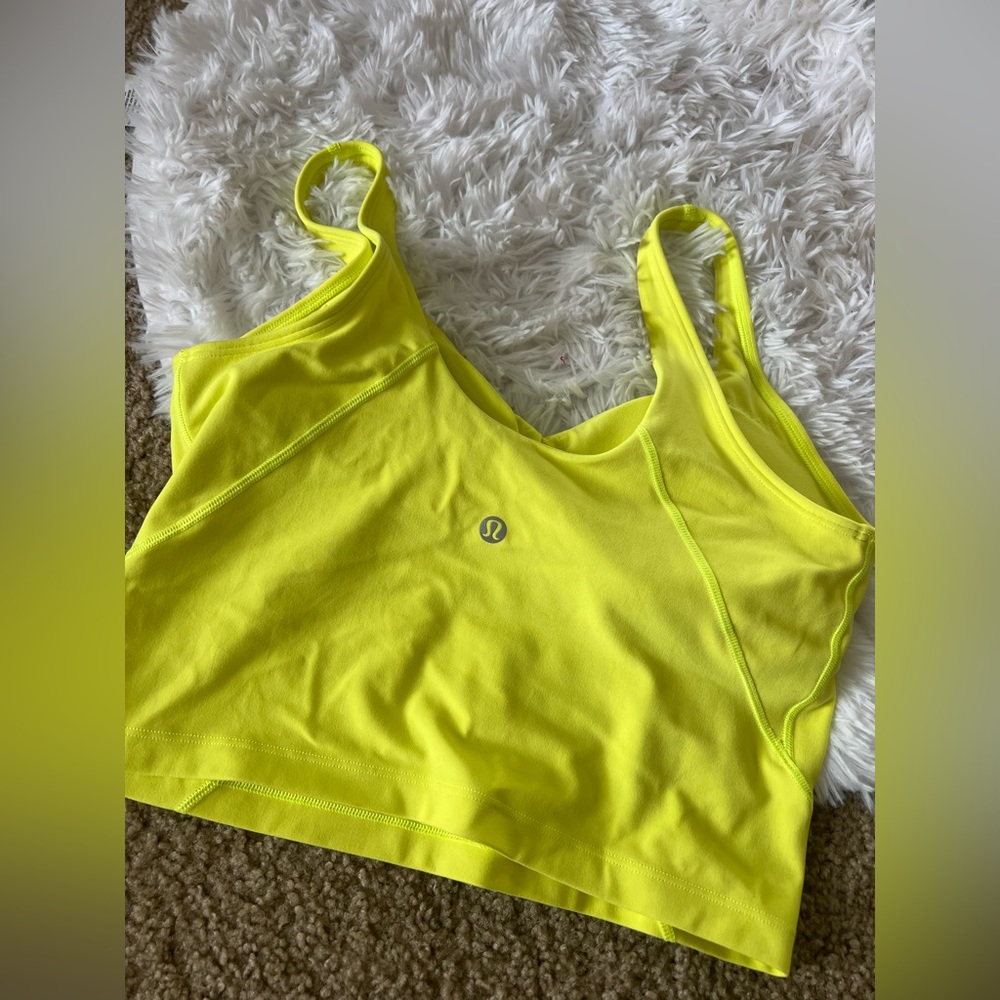 Electric lemon Lululemon Top size 8